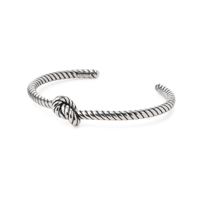 セリーヌ CELINE バングル ブレスレット メンズ KNOT CORD PATTERNED