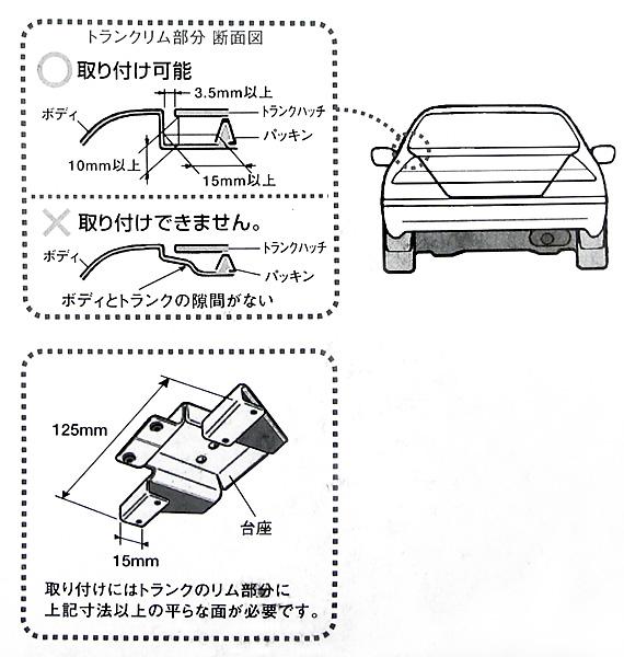 ダミーTLアンテナブルーLED内蔵トランクアンテナ アンテナアース