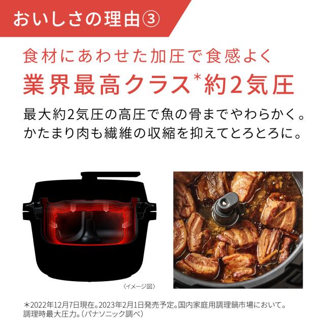 パナソニック NF-AC1000-K 自動調理鍋 2.4L ブラックPanasonic Bistro
