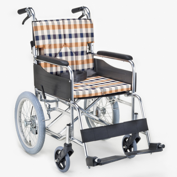 車いす 介助式 背折れタイプ 座面幅38cm 非課税 （ 車椅子 車イス 介護