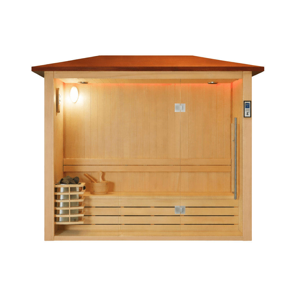 屋外サウナ | オープンスカイサウナ | 2人用 | J-WSD-1818LT