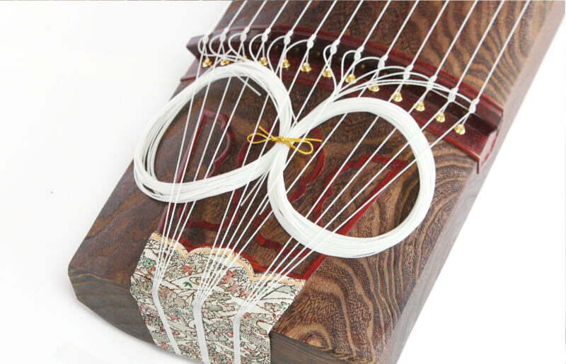 和琴 箏 13弦 和楽器 弦楽器 台座・専用ケース付き 和琴 箏 13弦 和