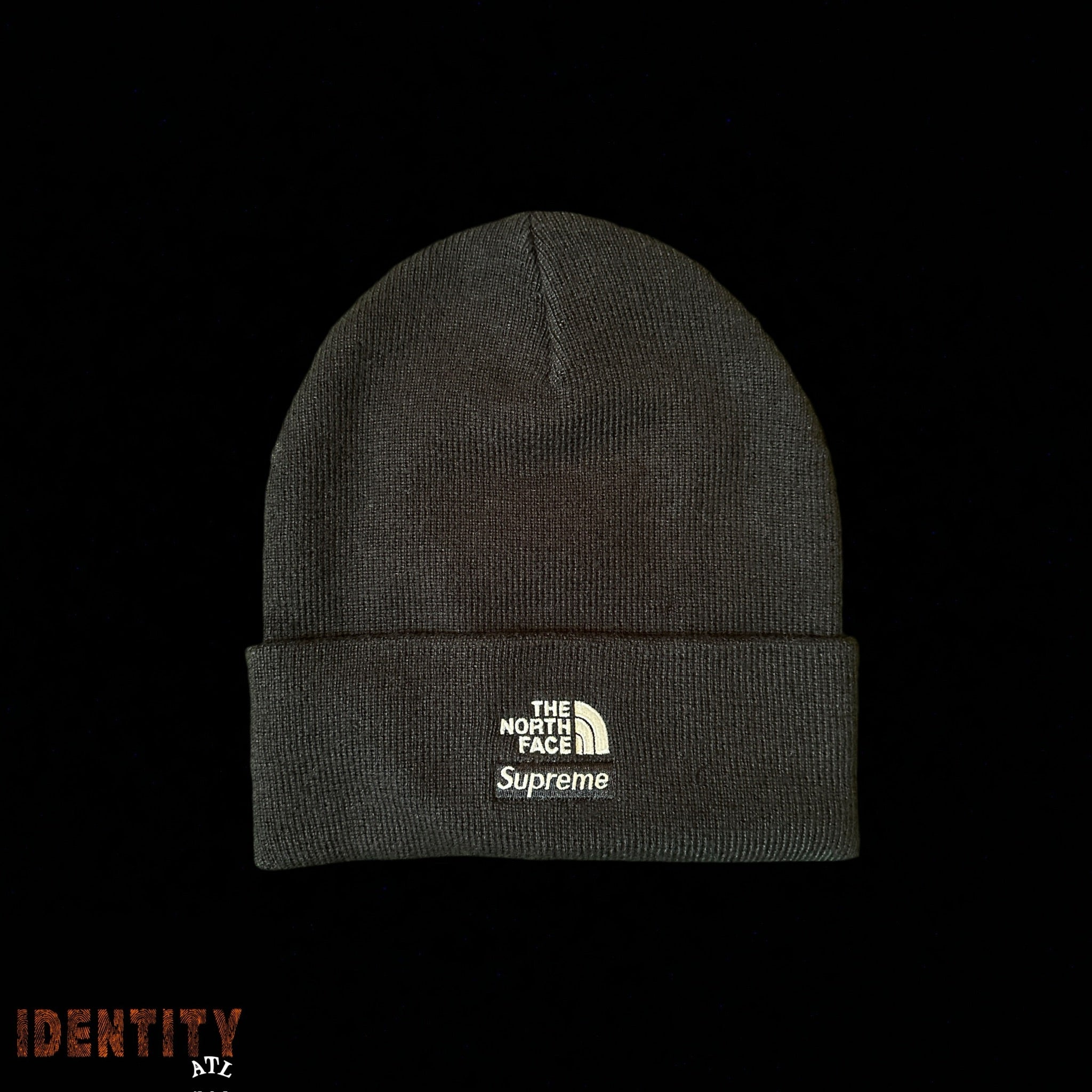 SUPREME X THE NORTH FACE BEANIE BLACK – identityatl