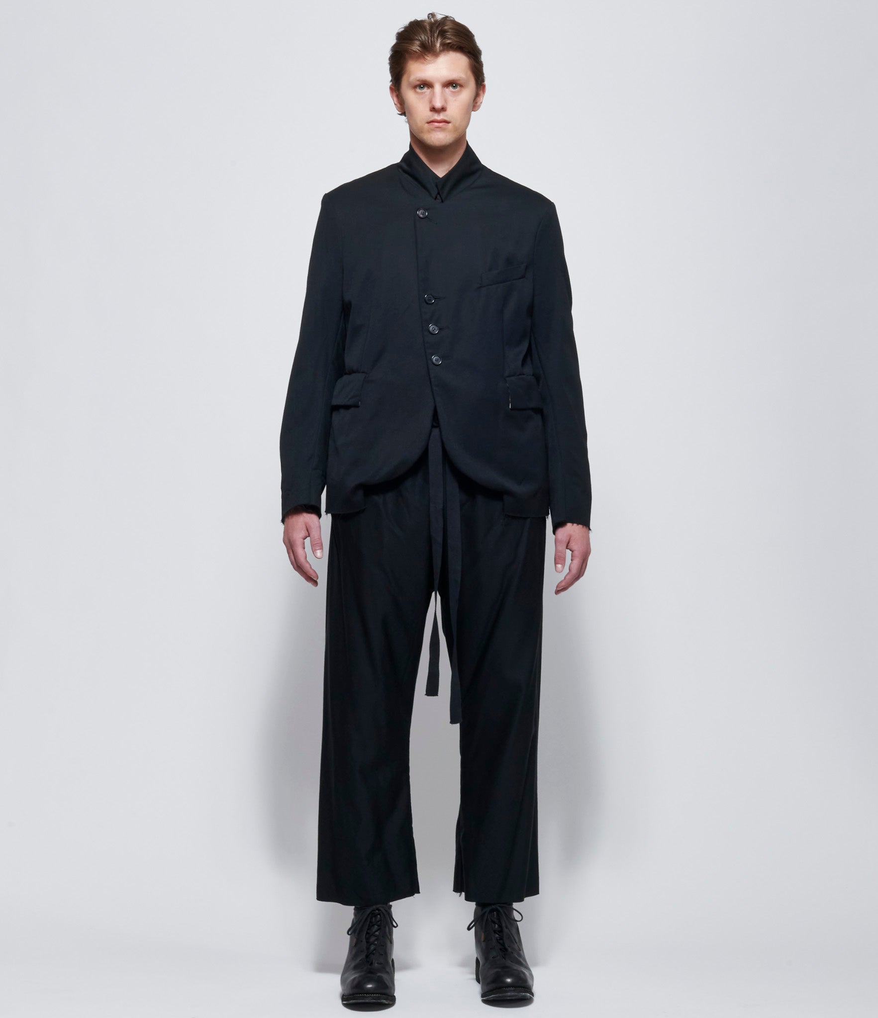 Elena Dawson Black Medium Wool 4X Short Blazer Notch – IfSohoNewYork