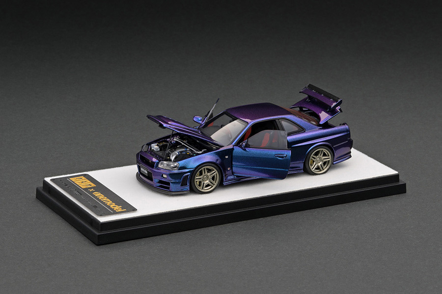 PGM-430102-1 1/43 Nismo R34 GT-R Z-tune Metallic Purple | LINE UP