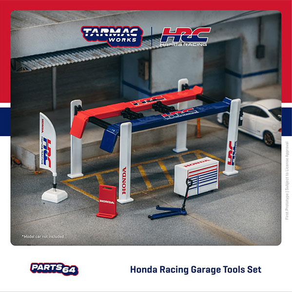 T64A-TL001-HRC 1/64 Garage tools set Honda Racing | LINE UP