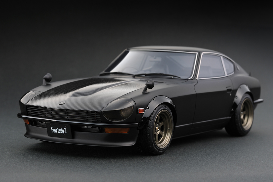 IG0220 1/18 Nissan Fairlady Z (S30) Matte Black | LINE UP