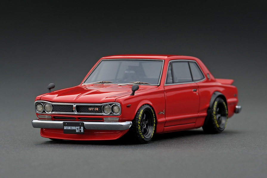 IG1933 1/43 Nissan Skyline 2000 GT-R (KPGC10) Red | LINE UP