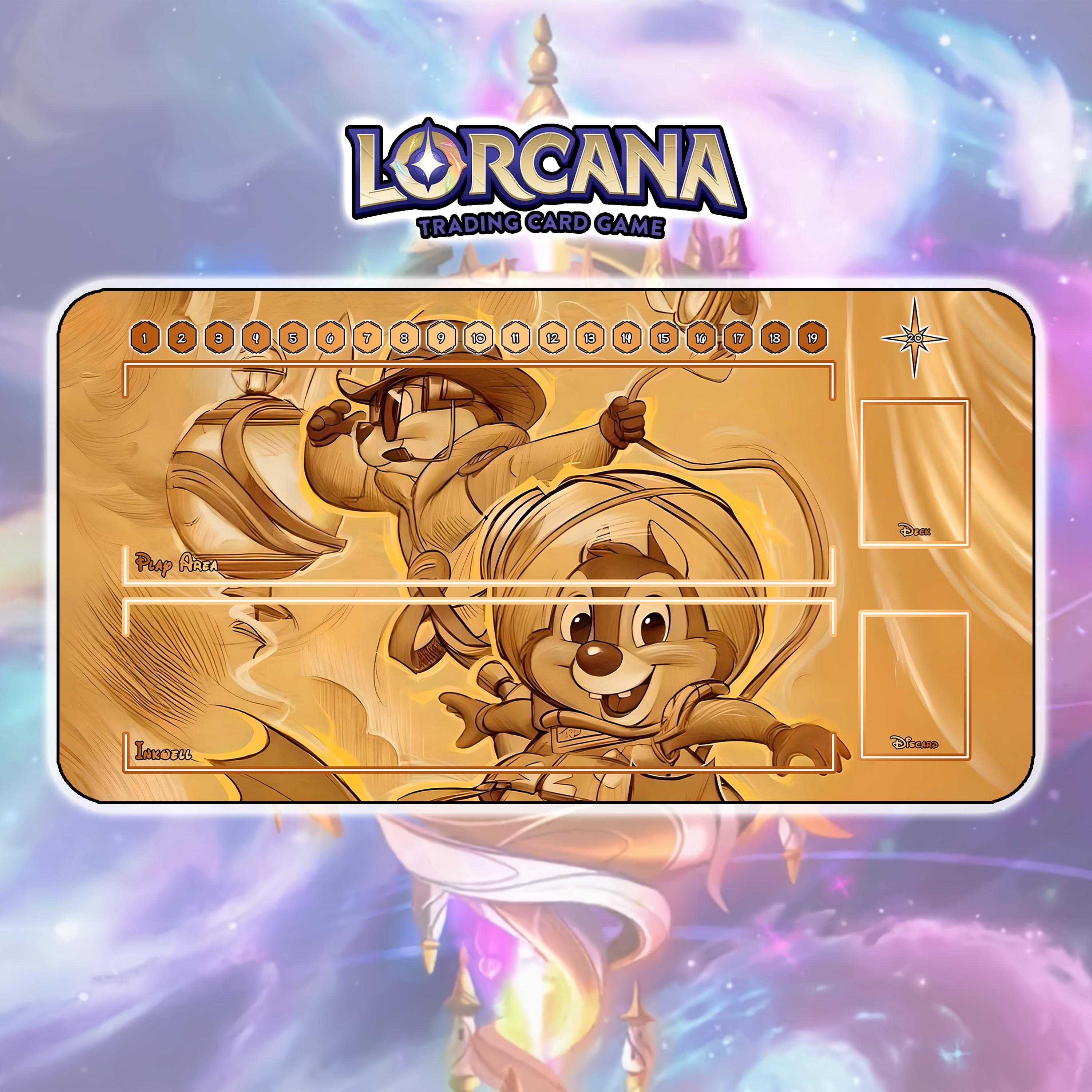 プレイマット チップ＆デール - TCG ロルカーナ / 24インチ×14インチ