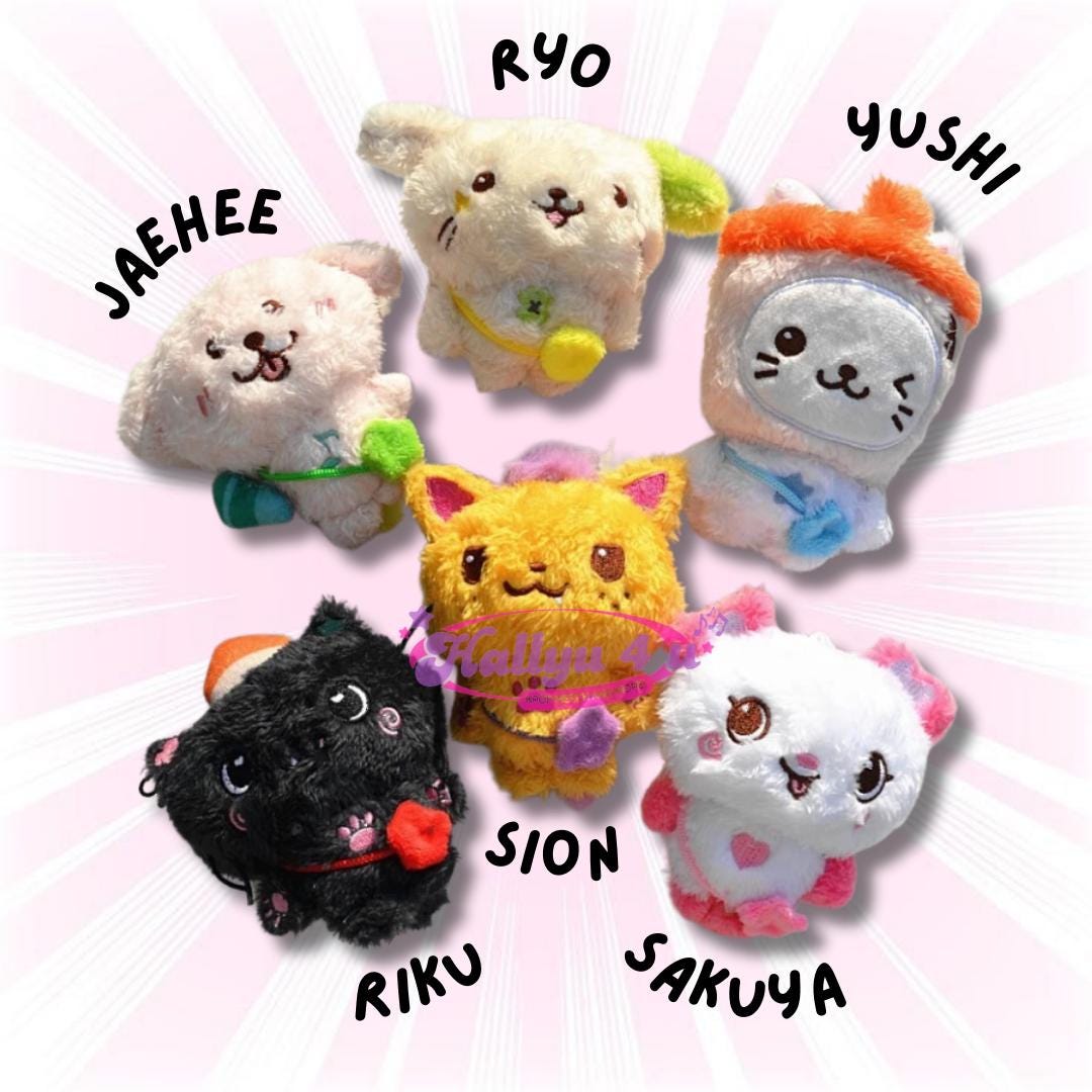 10cm Fanmade Idol-inspired Plushie Keychain • Soft K-pop Mini