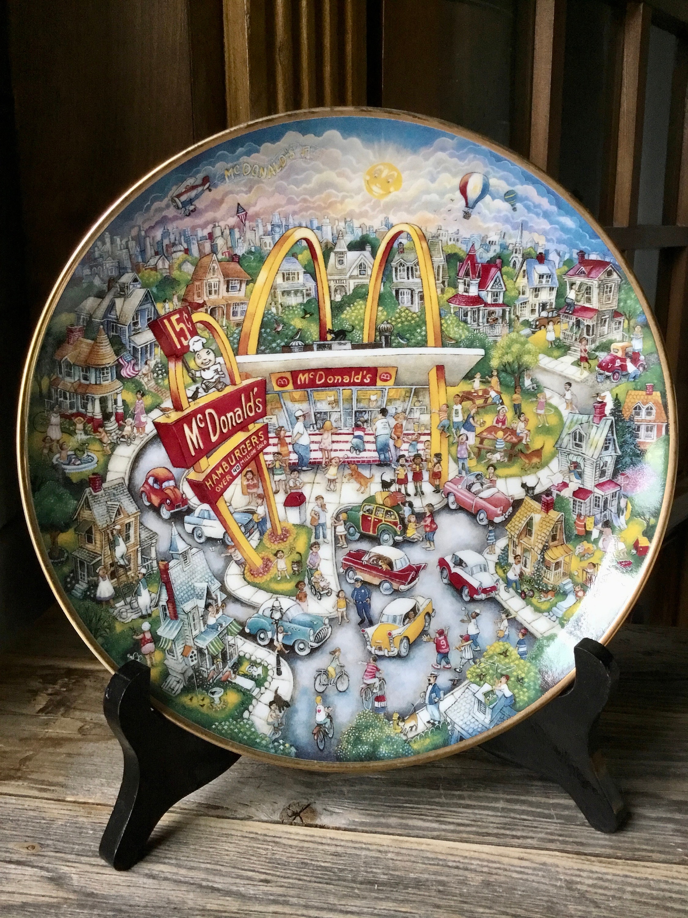 Mcdonald's Vintage “golden Moments” Collector's Plate, Franklin