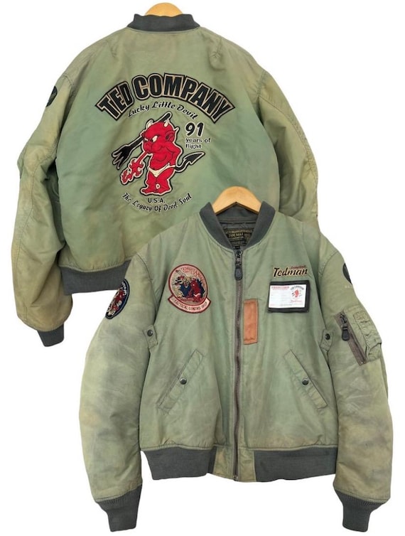 し*ん様 Ted Company MA-1ジャケット オリーブグリーンLサイズ