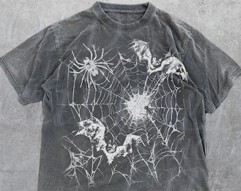 Spider Web Y2k T-shirt, Comfort Colors, 90s Vintage Style Gothic