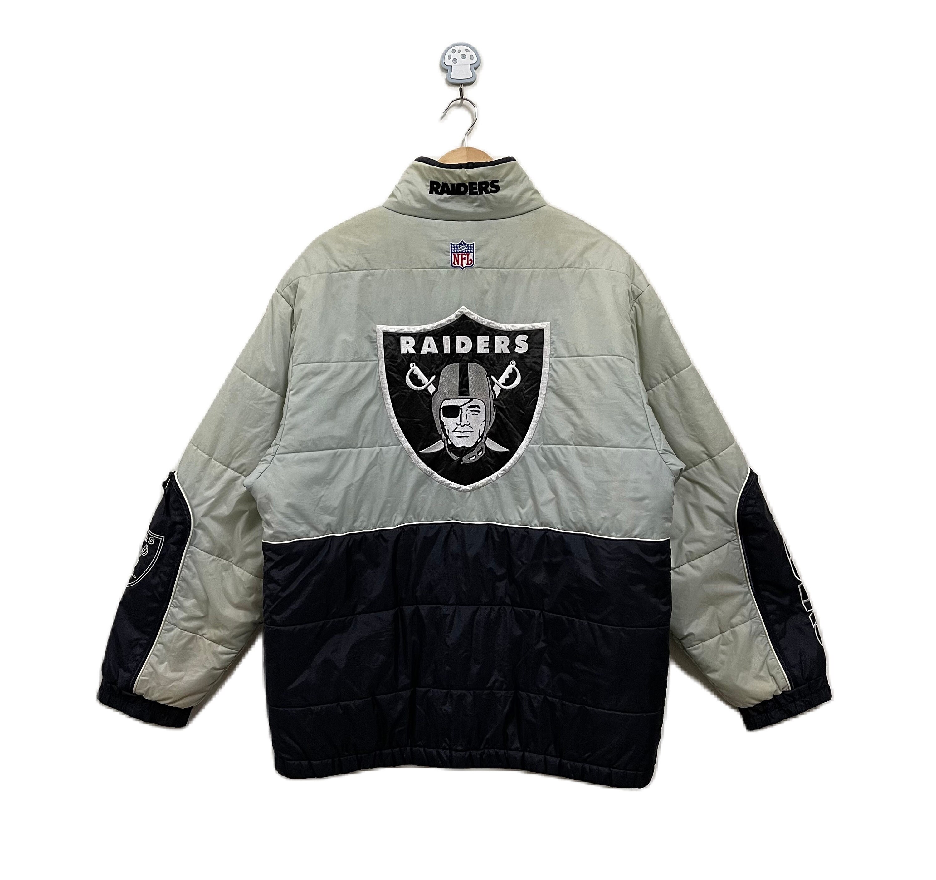 Vintage Reebok X Raiders NFL Puffer Jacket - Etsy
