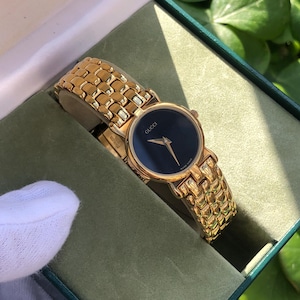 RARE VINTAGE GUCCI 3400L Series Bracelet Type Gold Plated Lady's