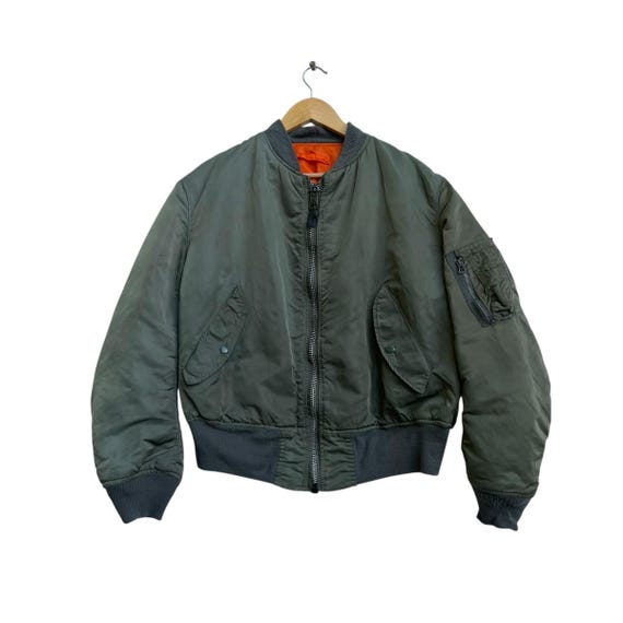 Vintage Alpha Industries MA-1 Bomber Jacket, USA Made (extra Large