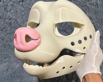 ケモノファースーツヘッド：動く顎、頭蓋骨ベースコスプレ - Etsy 日本