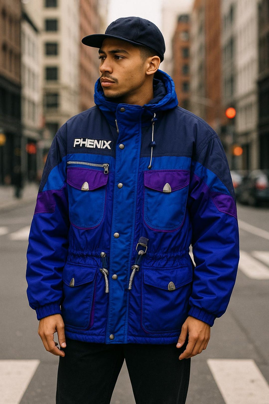 Vintage Phenix Ski Jacket | Men's Large | Retro 80s 90s Colorblock