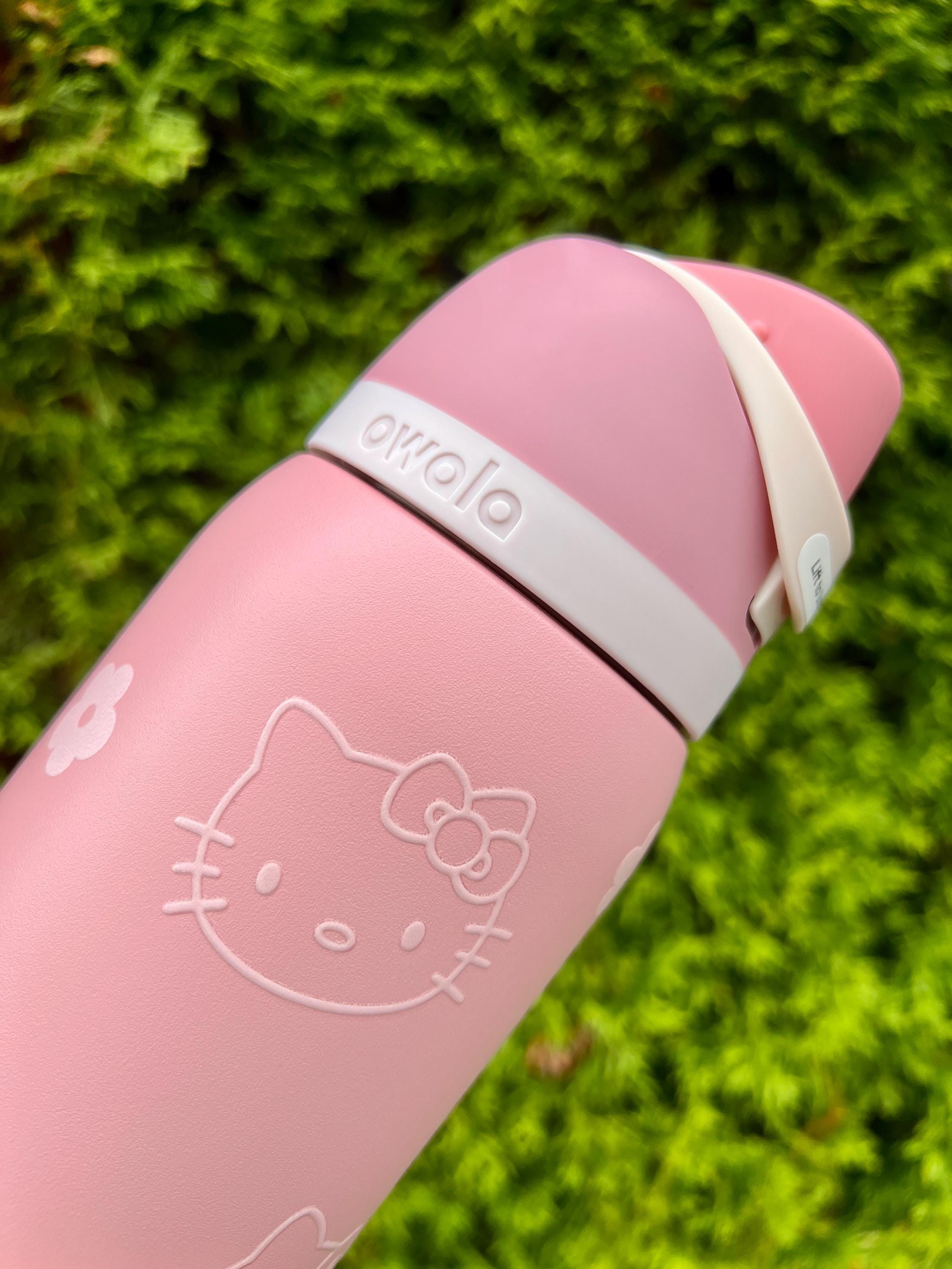 HK Owala 32oz Pink Water Bottle, Sanrio Inspired Hello Kitty