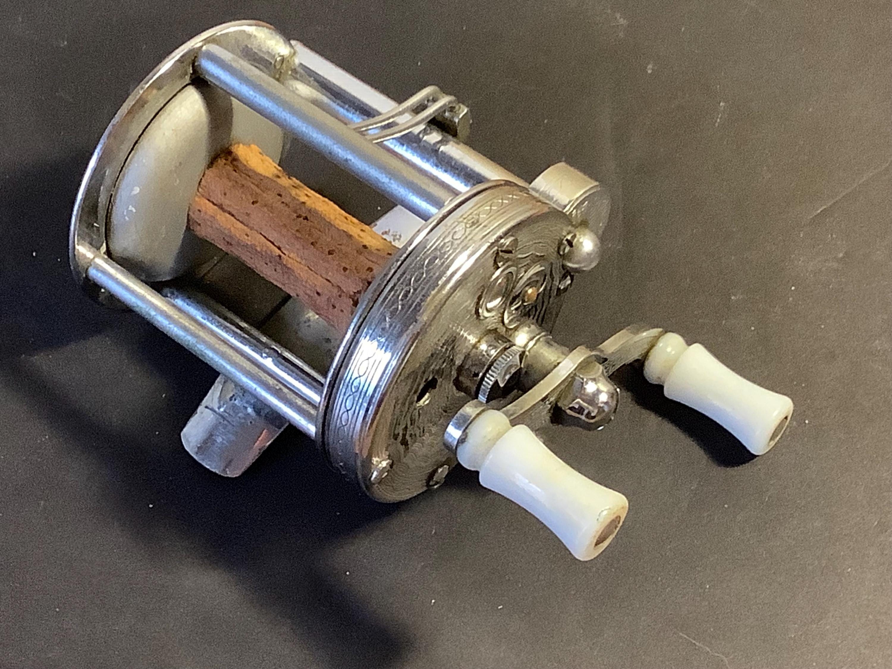 Vintage Pflueger Summit # 1983 M Fishing Reel W/cork Line Spindle