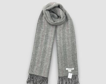 NWT Johnstons of Elgin 100% Cashmere Silver Bannockbane Made in