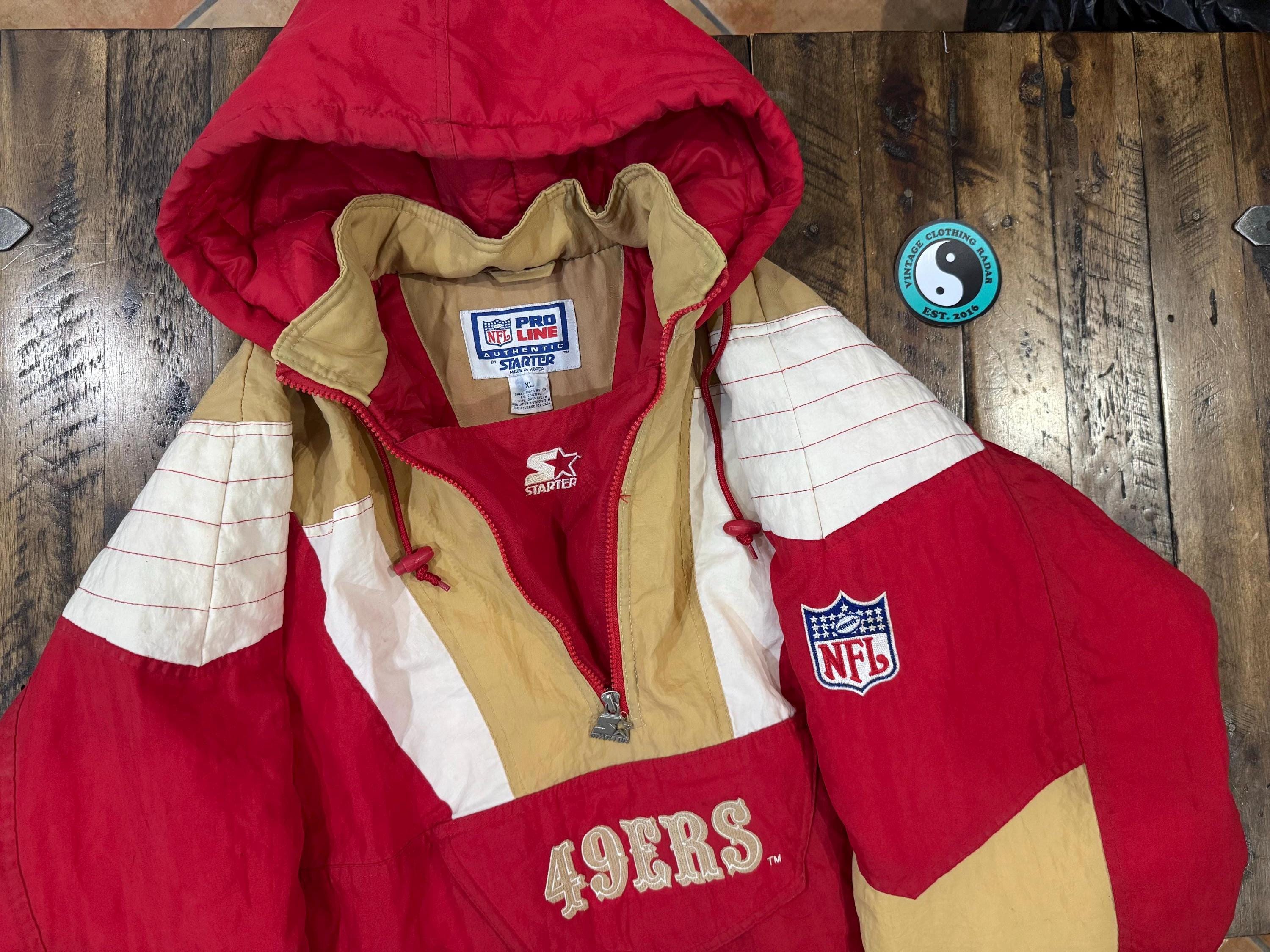 Vintage 90s San Francisco 49ers Niners Starter Half Zipper Jacket