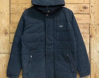 Vintage 90s Lacoste Zipper Harrington Reversible Jacket Large