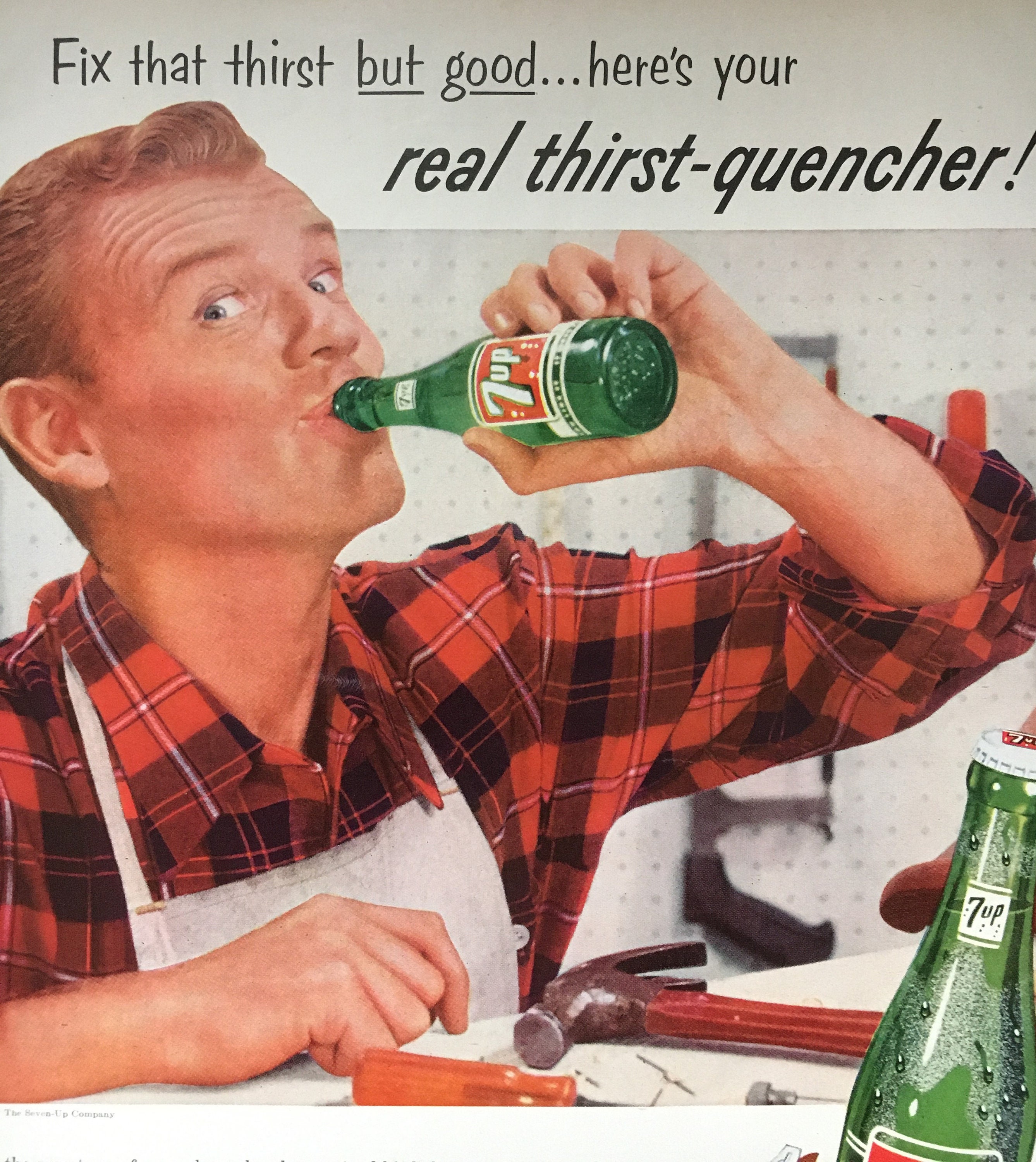 1956 Seven-up Soda Ad • 