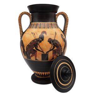 古代ギリシャ、アンフォラの花瓶、ヘラクレスとレルネのヒュドラ、黒像