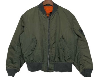 Vintage Alpha Industries Bomber Ma-1 Flying Jacket 1980s - Etsy