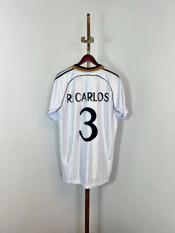 90s 00s Rare Vintage Real Madrid Champions League Jersey R. Carlos