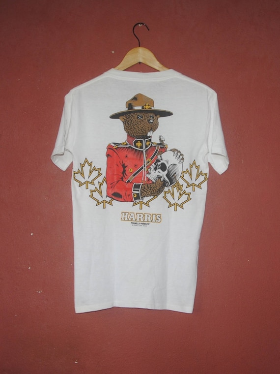 Vintage POWELL PERALTA Kevin Harris 1980s T Shirt Size Small / 80a