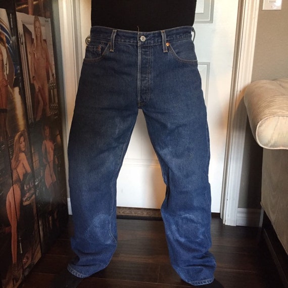 Vintage Levi's W36 X L34 501 Original Riveted Blue Jeans Men's