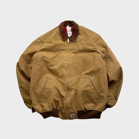 Vintage 90s Carhartt Santa Fe Beige Insulated Jacket - Etsy