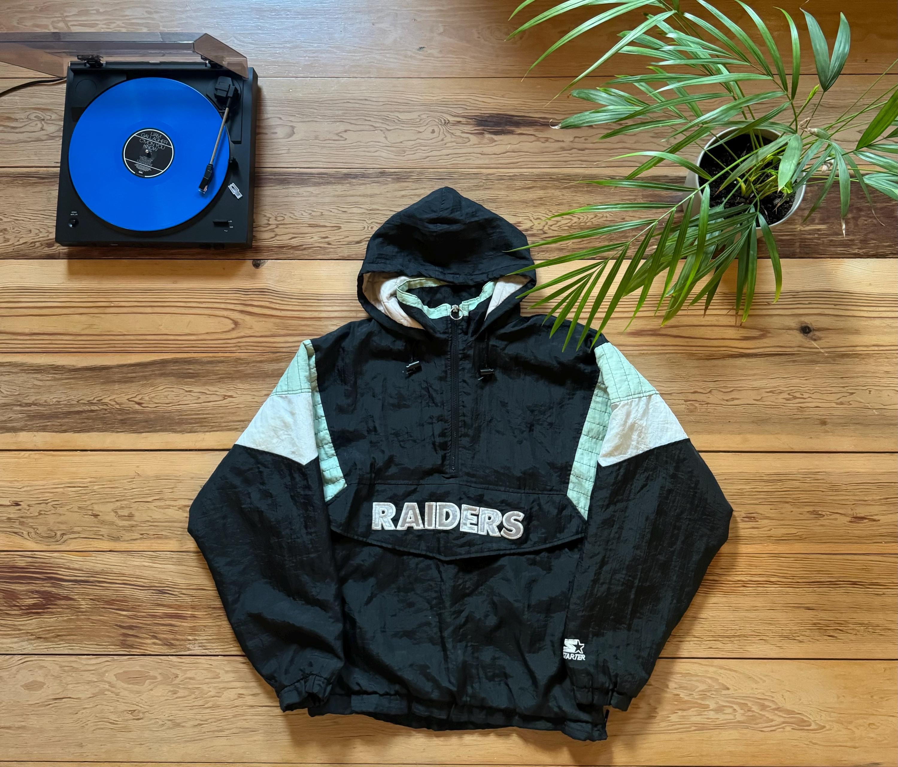 Oakland Raiders (las Vegas) Starter Jacket - Size XL - Etsy