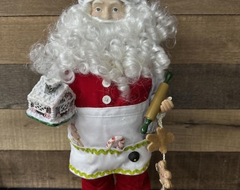 Mr. Mrs Santa Claus Lighted TELCO Motion-ettes Figures 1996 12” in