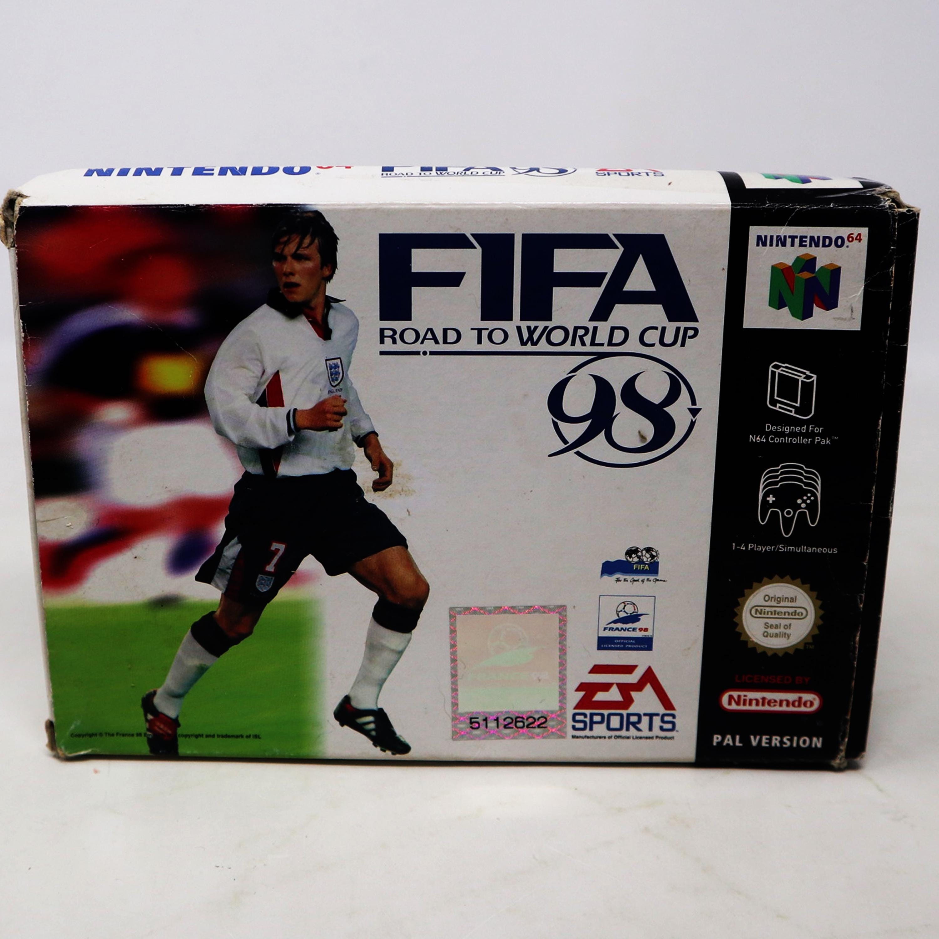 Vintage 1997 90s Nintendo 64 N64 EA Sports FIFA 98 Road to the