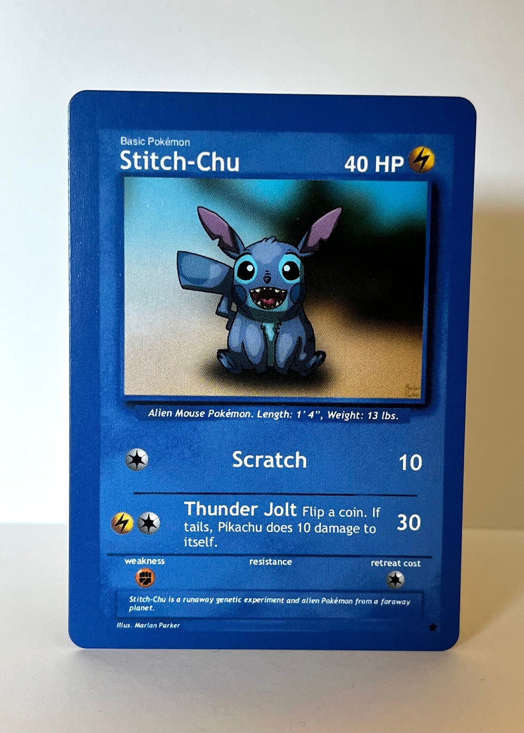 カスタムポケモンカード スティッチチュー（スティッチピカチュウ