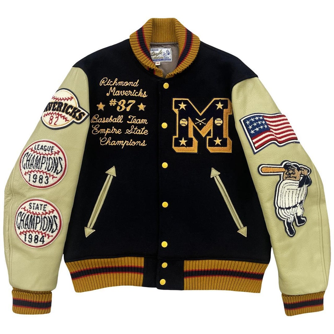 VTG Whitesville Varsity Jacket - Size L - Etsy