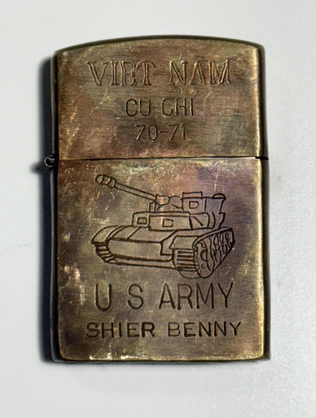 Vietnam War Zippo Cu Chi 1970 - 1971 Authentic War Era Field Gear