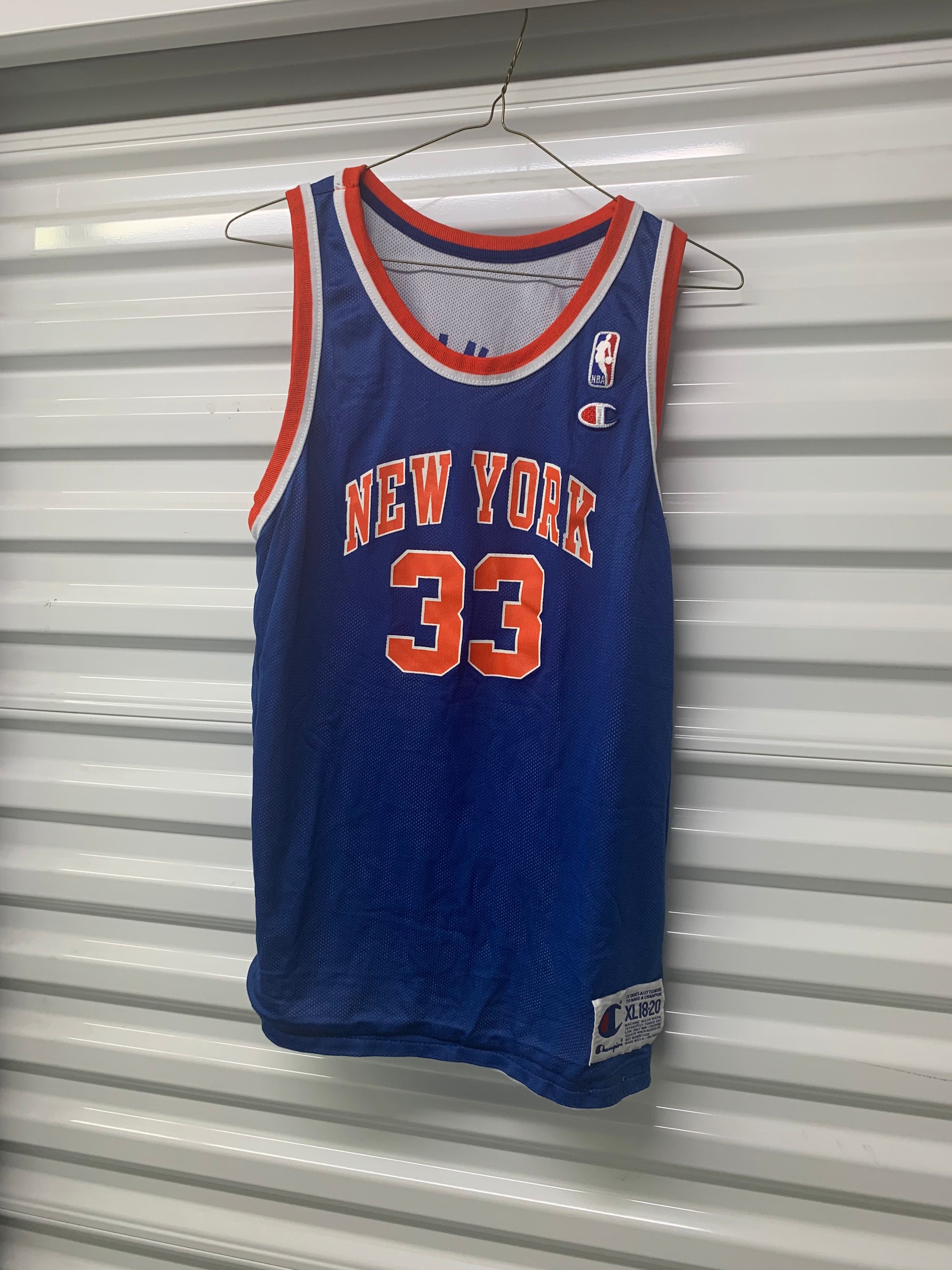 Vintage 90's New York Knicks Patrick Ewing Champion Reversible