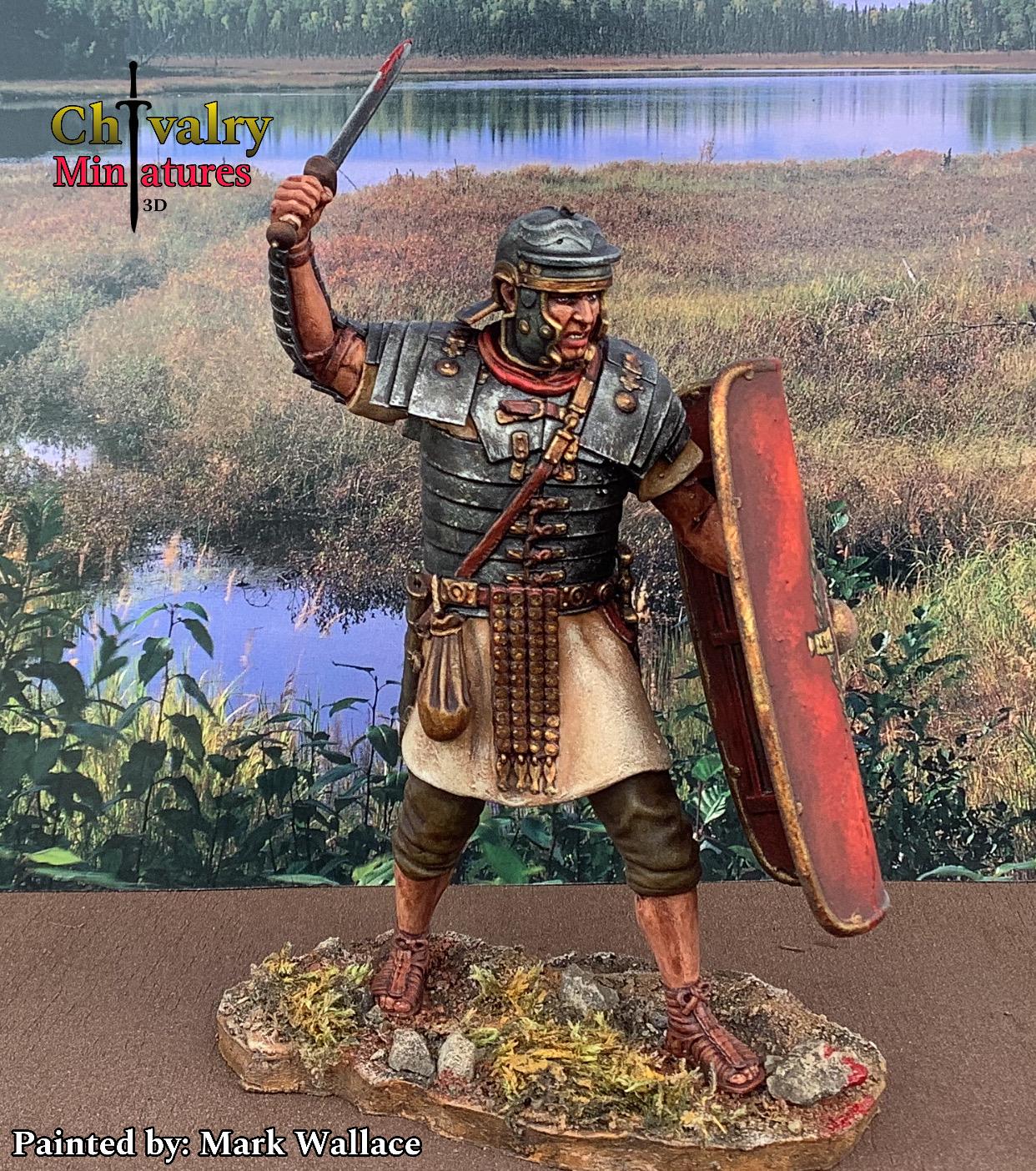 ローマ軍団兵戦闘フィギュア ヒストリカル 1/35、54 mm、60 mm、75 mm
