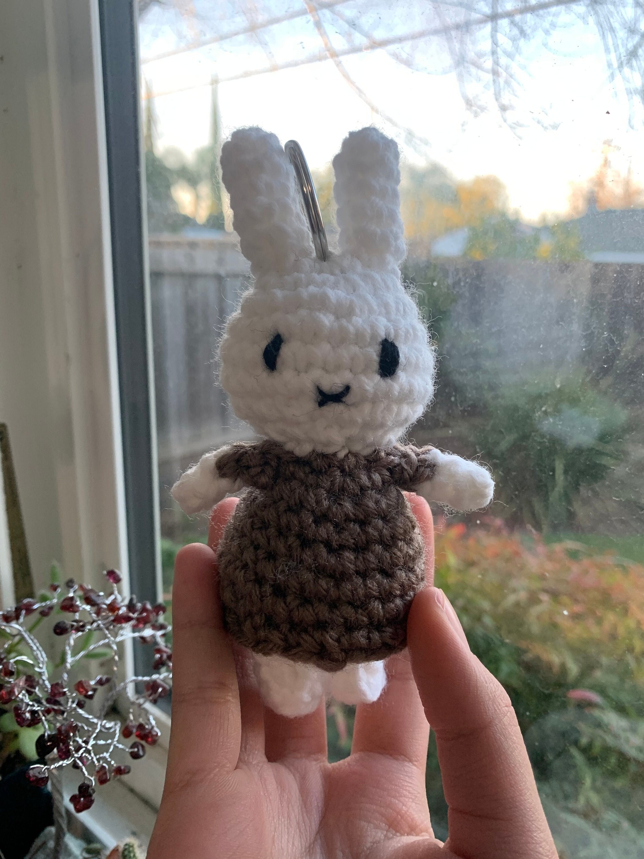 Crocheted Miffy Bunny Keychain ! - Etsy