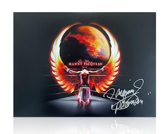 マニー・パッキャオ直筆サイン入りイエローボクシングトランクス
