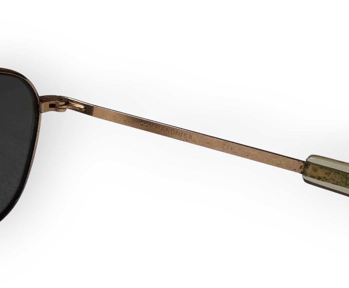 Vintage COMMAND USA 24K Sunglasses - Etsy