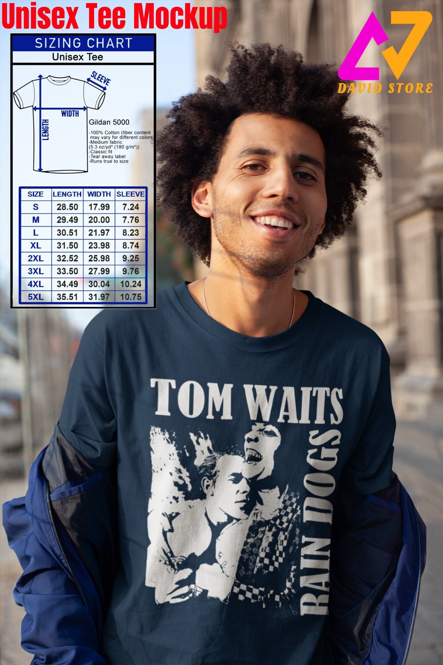 Tom Waits - Rain Dogs Shirt, American Musician , Gift for Him, Her