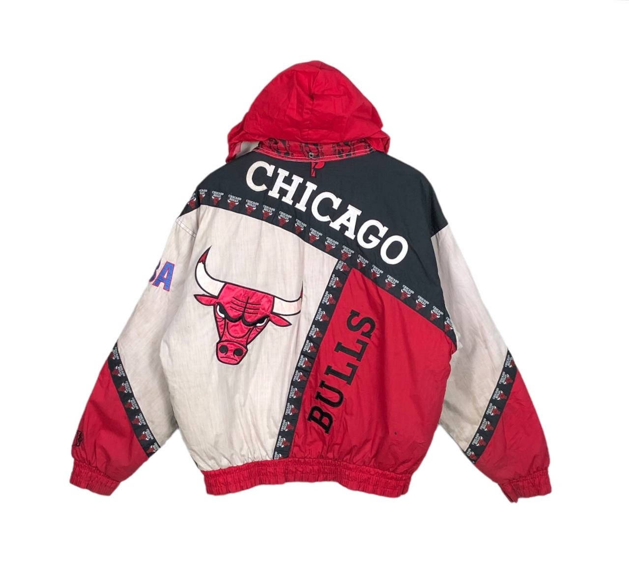 Vintage 90s NBA Chicago Bulls Pro Player Bomber Jacket - Etsy