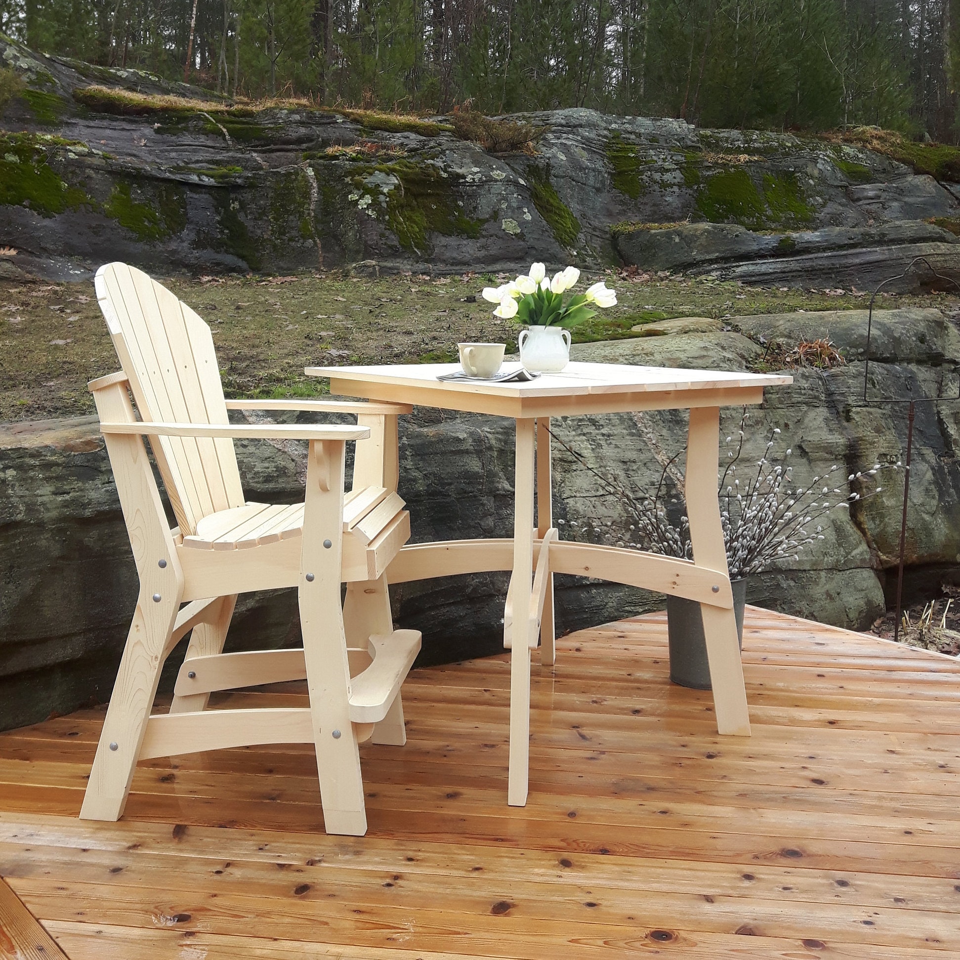 Adirondack Tall Chairs - DWG Files for CNC Machines - Etsy