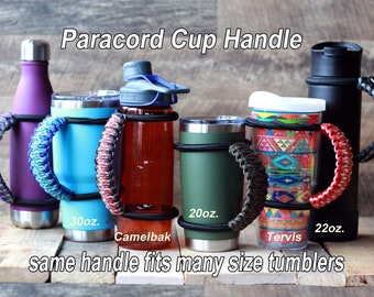 Handmade Paracord Jug Handle: Heavy Duty 64oz, Fits Yeti, RTIC
