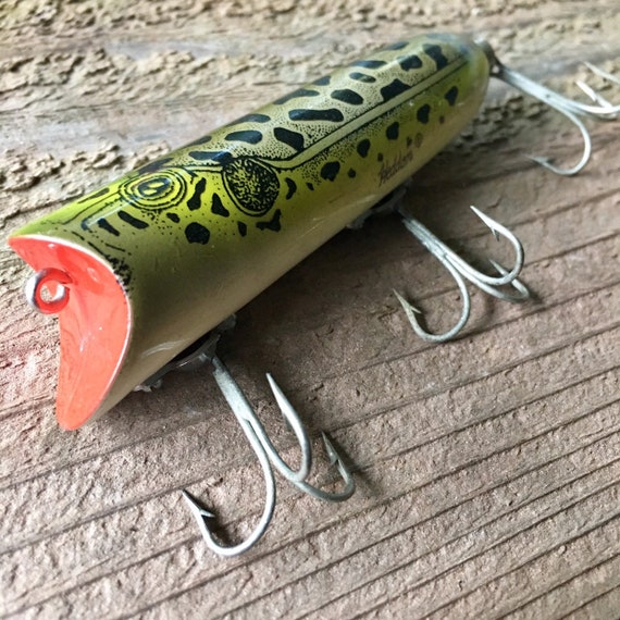 Vintage Heddon Lucky 13 Natural Leopard Frog Fishing Lure - Etsy